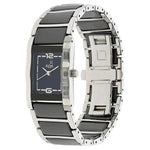 Xylys Quartz Analog Black Dial Stainless Steel & Ceramic Strap Watch for Women