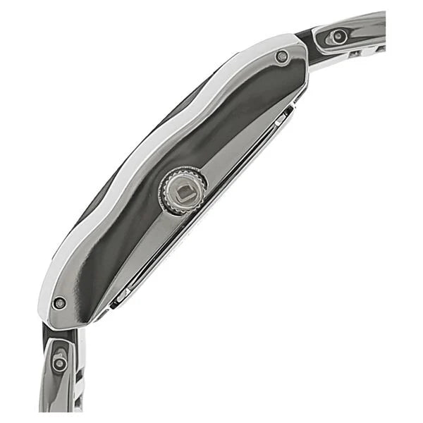 Xylys Quartz Analog Black Dial Stainless Steel & Ceramic Strap Watch for Women