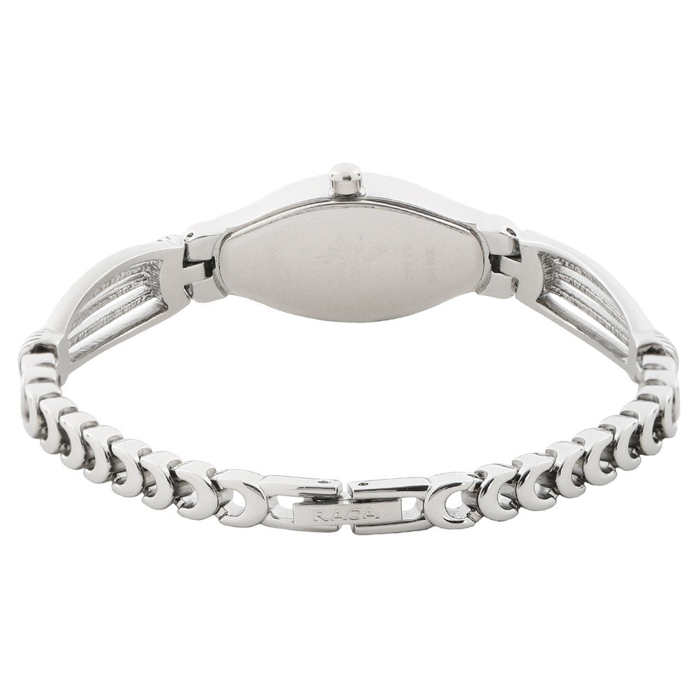 Titan Quartz Analog Pink Dial Metal Strap Watch for Women