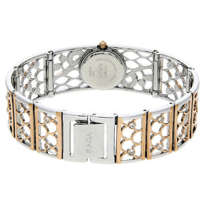 Titan Raga White Dial Women Watch With Metal Strap