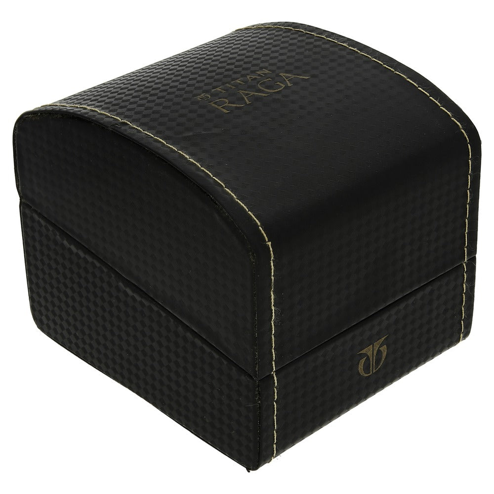 Titan Raga White Dial Women Watch With Metal Strap