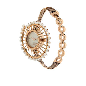Titan Raga Mother of Pearl Dial Women Watch With Bimetal Strap