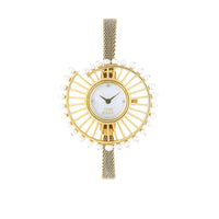 Titan Raga Mother of Pearl Dial Metal Strap Analog Watch for Women