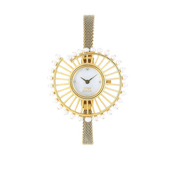 Titan Raga Mother of Pearl Dial Metal Strap Analog Watch for Women