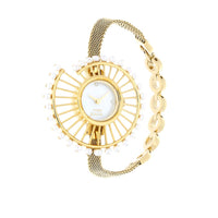 Titan Raga Mother of Pearl Dial Metal Strap Analog Watch for Women