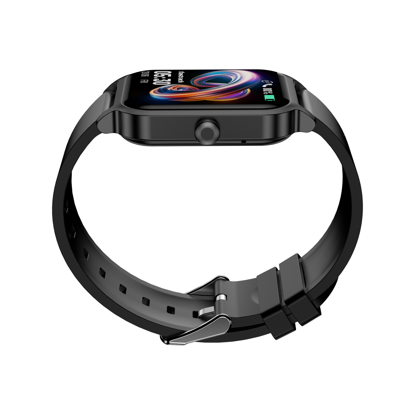 Fastrack Revoltt FS1 Black Smartwatch with 1.83'' UltraVU Display |SingleSync Bluetooth Calling |Fast Charge |110+ Sports Mode |200+ Watch Faces |IP68 Smartwatch