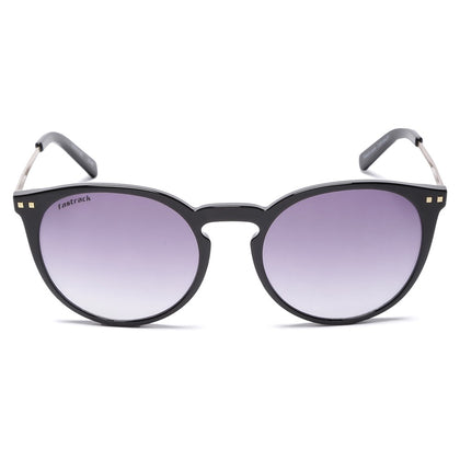 Black Round Women Sunglasses