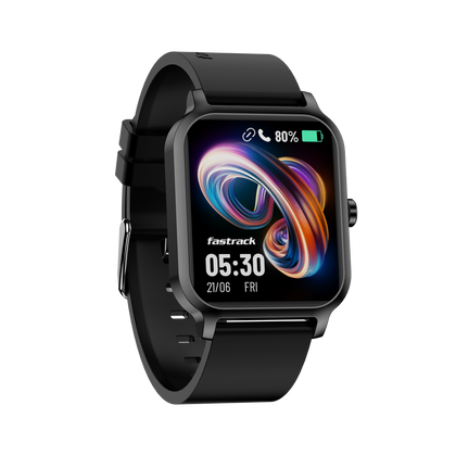 Fastrack Revoltt FS1 Black Smartwatch with 1.83'' UltraVU Display |SingleSync Bluetooth Calling |Fast Charge |110+ Sports Mode |200+ Watch Faces |IP68 Smartwatch