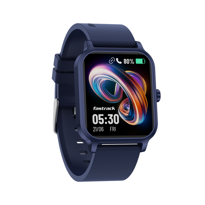 Fastrack Revoltt FS1 Blue Smartwatch with 1.83'' UltraVU Display |SingleSync Bluetooth Calling |Fast Charge |110+ Sports Mode |200+ Watch Faces |IP68 Smartwatch