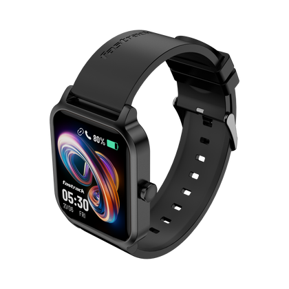 Fastrack Revoltt FS1 Black Smartwatch with 1.83'' UltraVU Display |SingleSync Bluetooth Calling |Fast Charge |110+ Sports Mode |200+ Watch Faces |IP68 Smartwatch