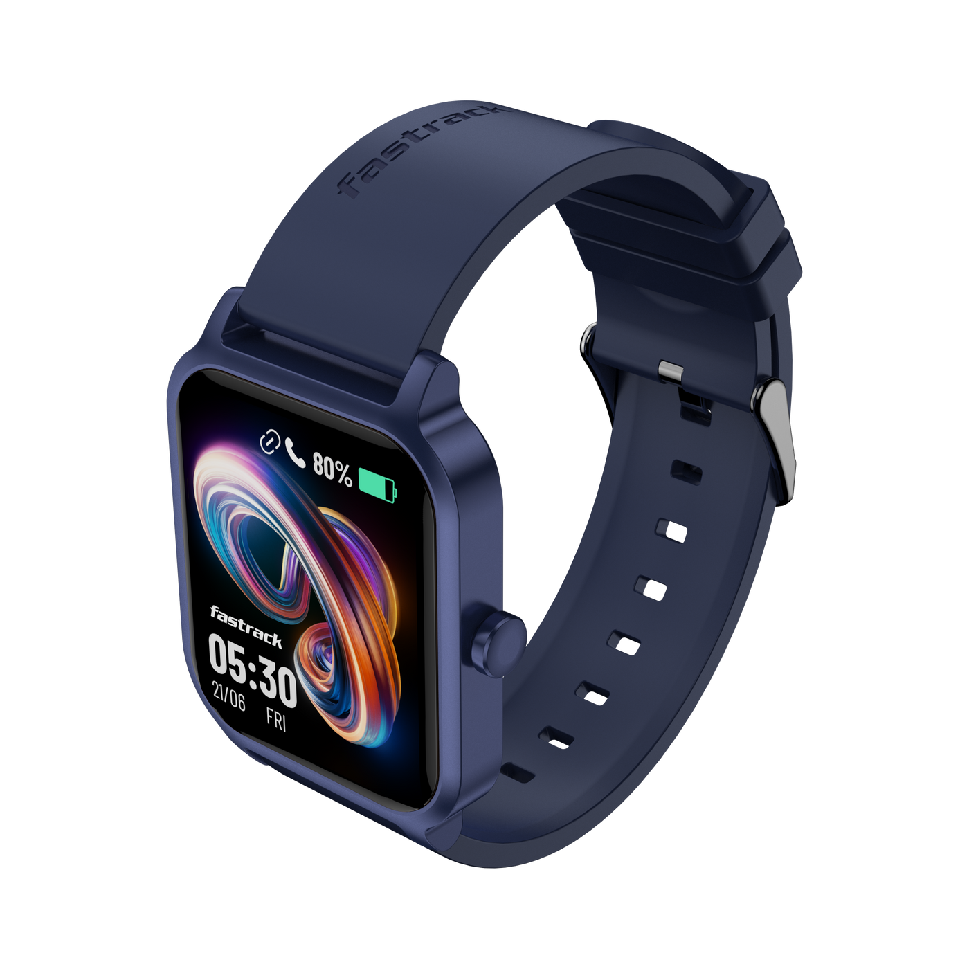 Fastrack Revoltt FS1 Blue Smartwatch with 1.83'' UltraVU Display |SingleSync Bluetooth Calling |Fast Charge |110+ Sports Mode |200+ Watch Faces |IP68 Smartwatch