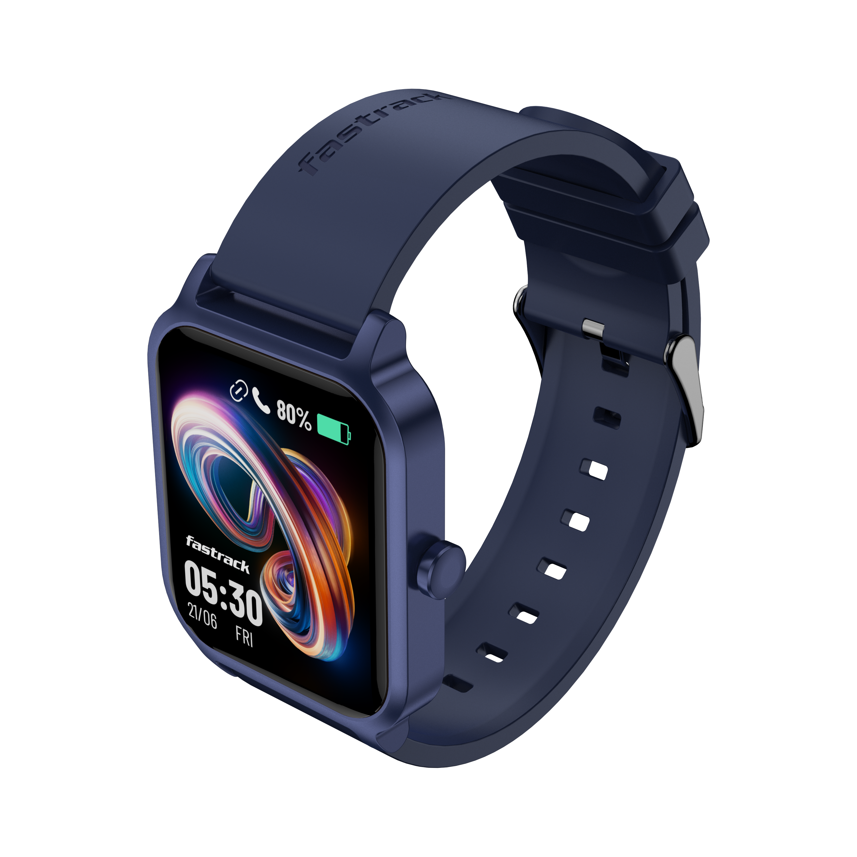 Fastrack Revoltt FS1 Blue Smartwatch with 1.83'' UltraVU Display |SingleSync Bluetooth Calling |Fast Charge |110+ Sports Mode |200+ Watch Faces |IP68 Smartwatch