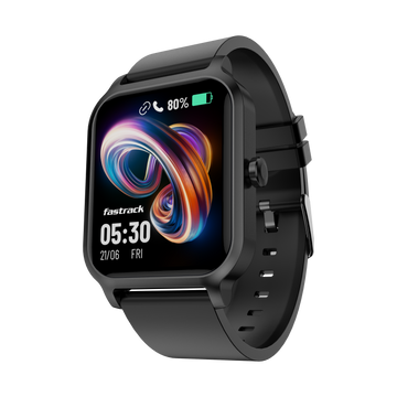 Fastrack Revoltt FS1 Black Smartwatch with 1.83'' UltraVU Display |SingleSync Bluetooth Calling |Fast Charge |110+ Sports Mode |200+ Watch Faces |IP68 Smartwatch