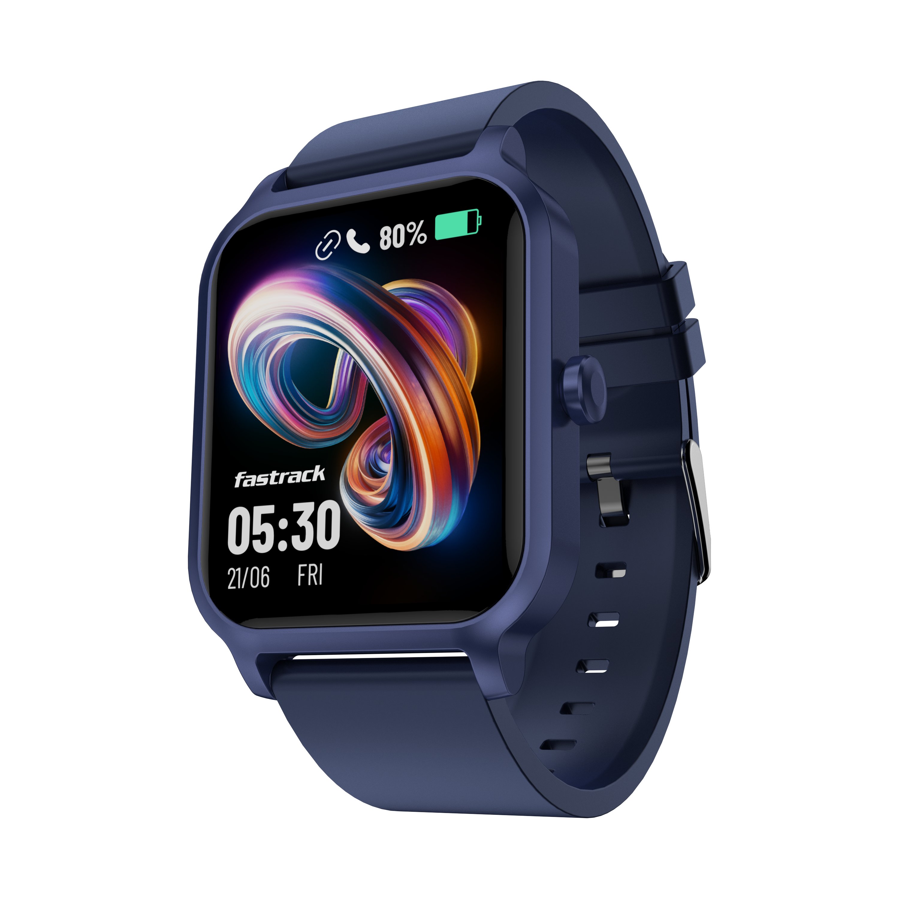 Fastrack Revoltt FS1 Blue Smartwatch with 1.83'' UltraVU Display |SingleSync Bluetooth Calling |Fast Charge |110+ Sports Mode |200+ Watch Faces |IP68 Smartwatch