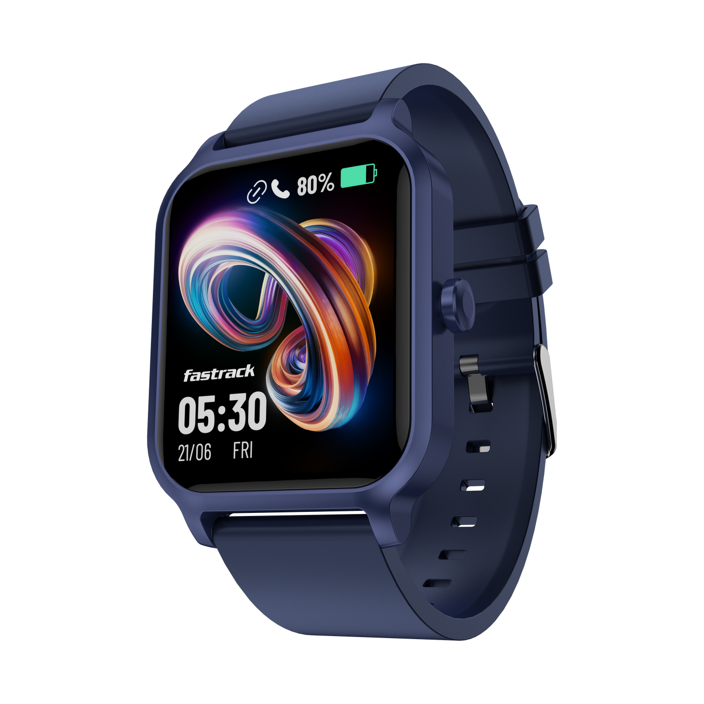 Fastrack Revoltt FS1 Blue Smartwatch with 1.83'' UltraVU Display |SingleSync Bluetooth Calling |Fast Charge |110+ Sports Mode |200+ Watch Faces |IP68 Smartwatch