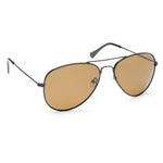 Black Aviator Men Sunglasses  M138BR6P