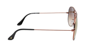 Gold Aviator Men Sunglasses (M165BR37G|58)