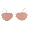 Gold Aviator Men Sunglasses (M165GR21G|57)