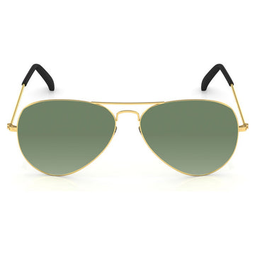 Yellow Aviator Men Sunglasses