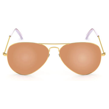 Yellow Aviator Men Sunglasses