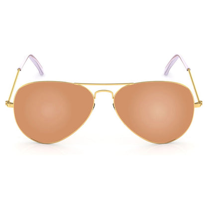 Yellow Aviator Men Sunglasses