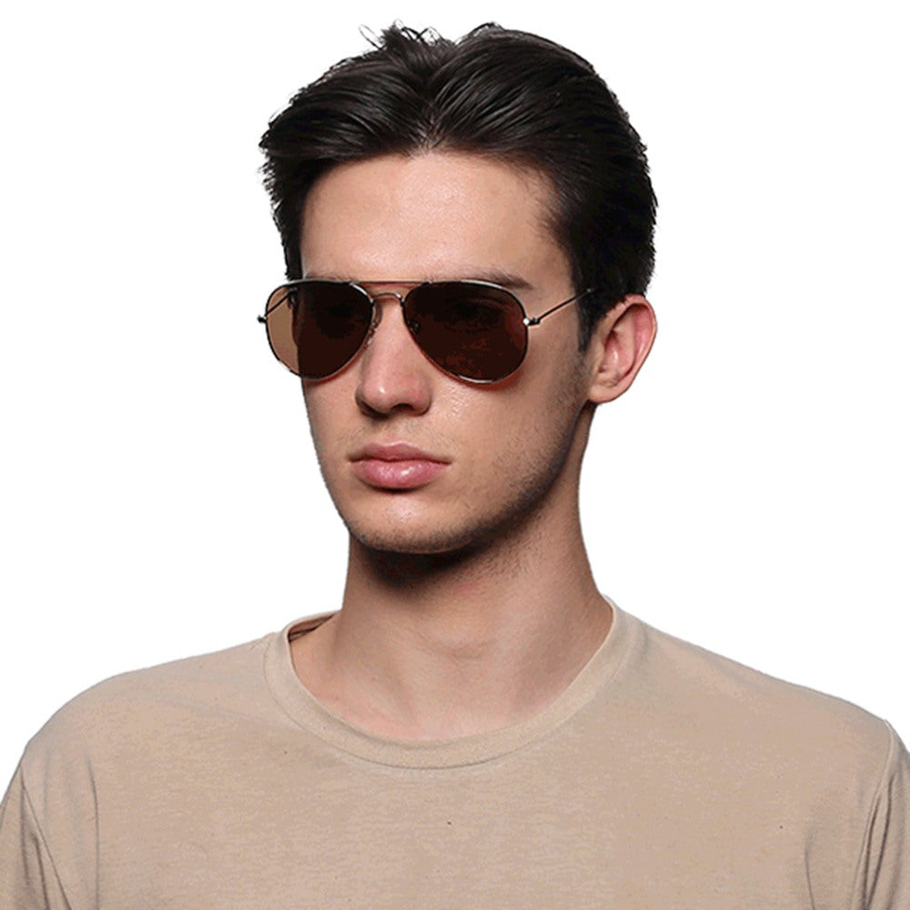 Yellow Aviator Men Sunglasses
