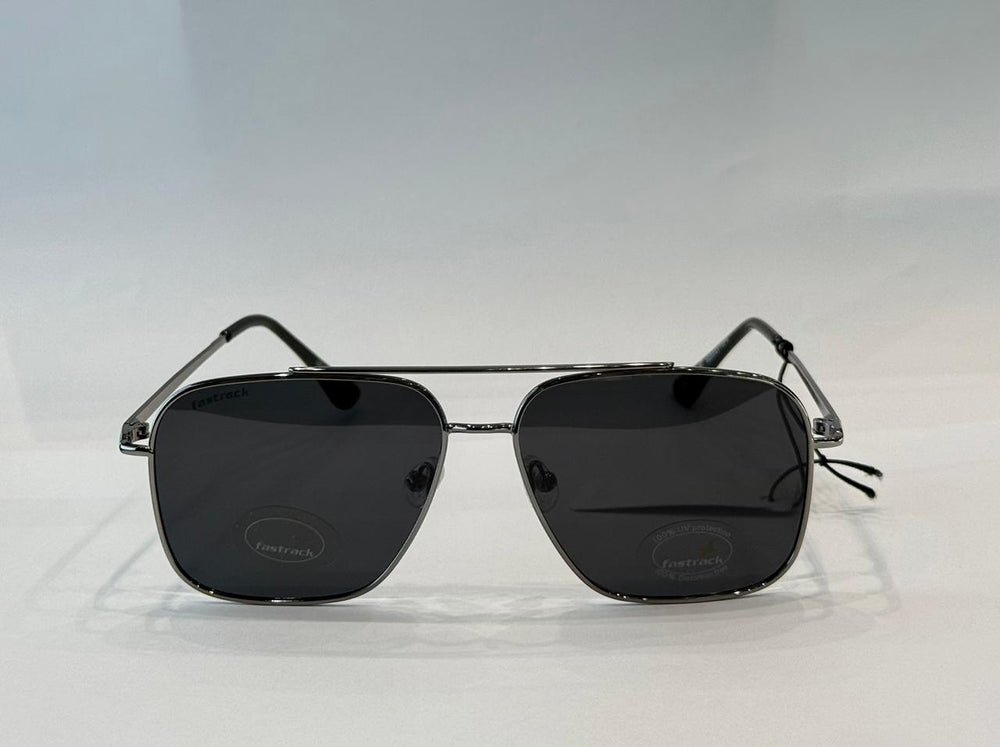Grey Navigator Rimmed Sunglasses From Fastrack(M253GY10P)