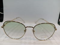 Shiny Gold Round Unisex Sunglasses  M255GR5
