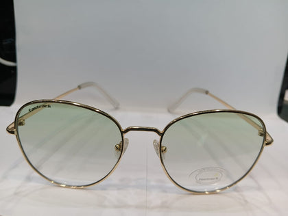 Shiny Gold Round Unisex Sunglasses  M255GR5
