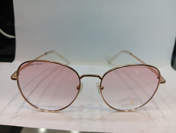 Matt rose gold Round Unisex Sunglasses M255PK9V