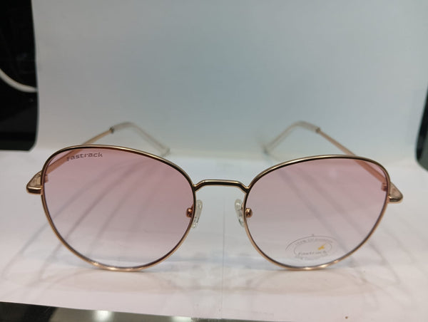 Matt rose gold Round Unisex Sunglasses M255PK9V