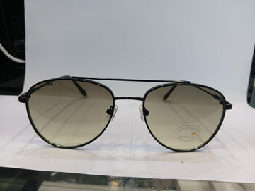 Shiny Black Aviator Unisex Sunglasses M256GR4V