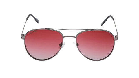 Grey Aviator Rimmed Sunglasses From Fastrack(M256PK6P)