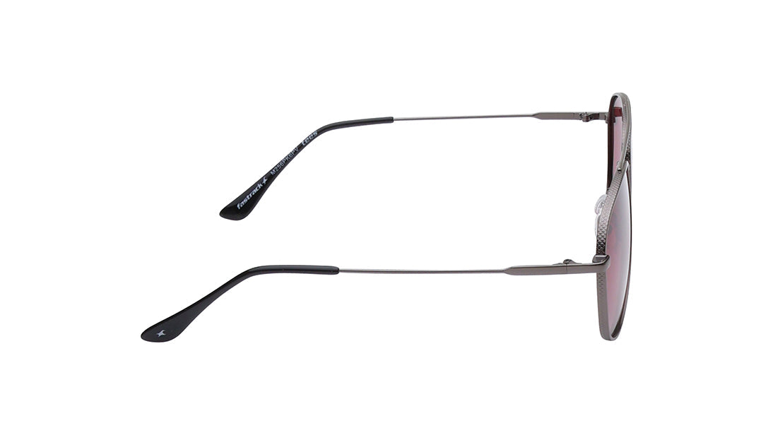 Grey Aviator Rimmed Sunglasses From Fastrack(M256PK6P)