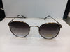 Shiny Bronze Round Unisex Sunglasses M257BK8V