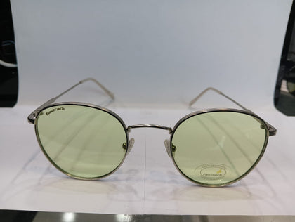 Matt White Round Unisex Sunglasses M257GR6