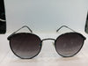 Shiny Black Round Unisex Sunglasses M257GY9V