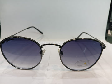 Shiny DK gun Round Unisex Sunglasses M257PR10V