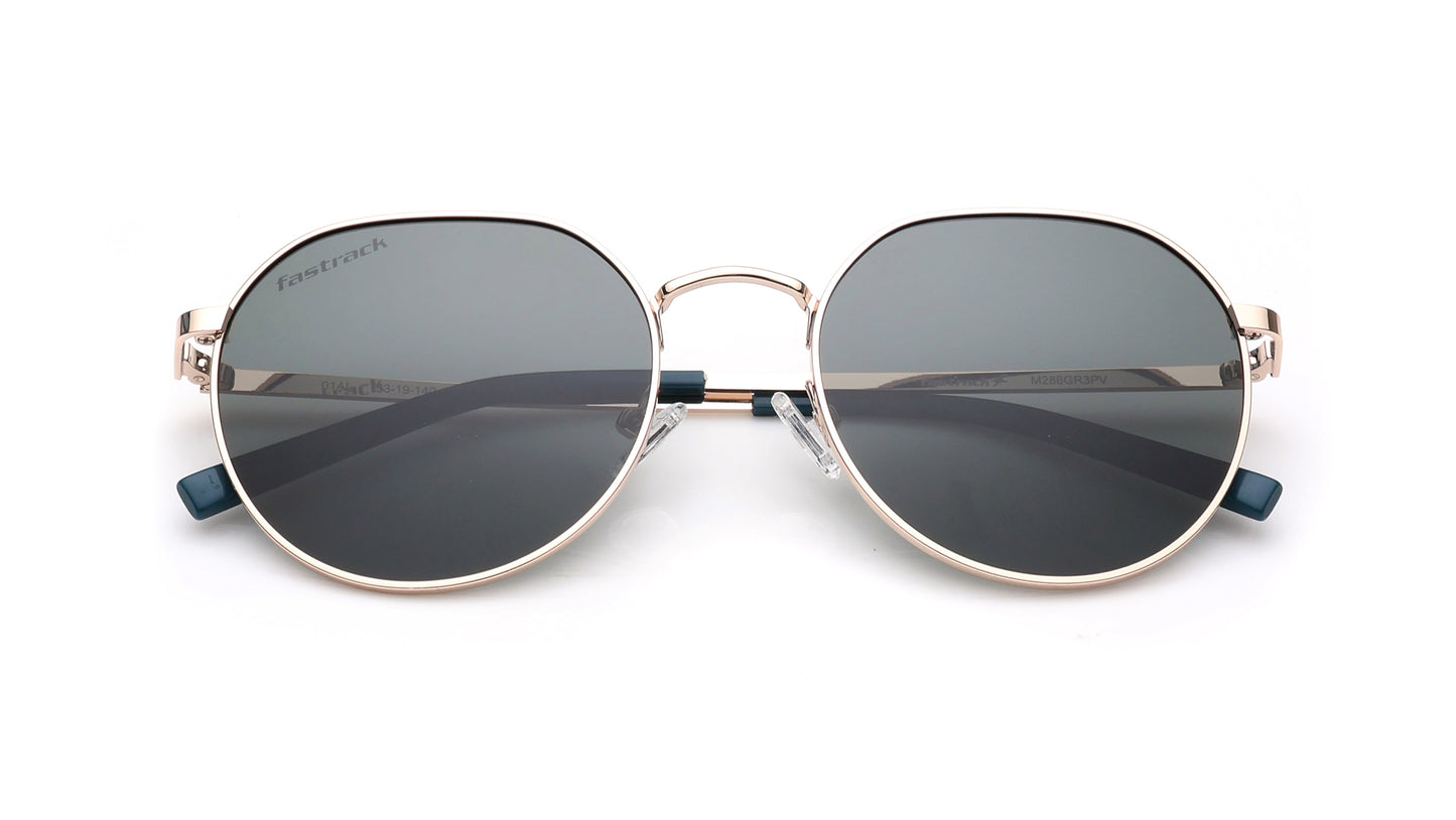 Fastrack Green Round  Sunglasses for Unisex