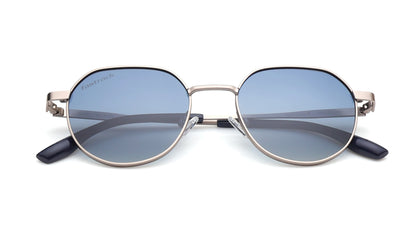 Blue Geometry Rimmed Sunglasses From Fastrack