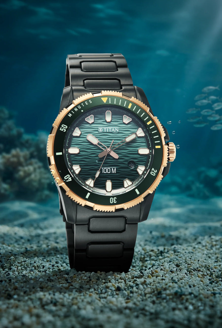Titan Zero Hour Diver's Green Dial Watch