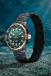 Titan Zero Hour Diver's Green Dial Watch