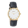 Titan Nebula Vintage 18k Gold Analog Diamond Studded Dial Leather Strap Watch for Men