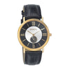 Titan Nebula Vintage 18k Gold Analog with Offset Seconds Leather Strap Watch for Men