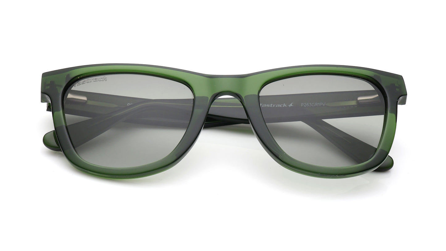 Fastrack Green Wayfarer Sunglasses for Men