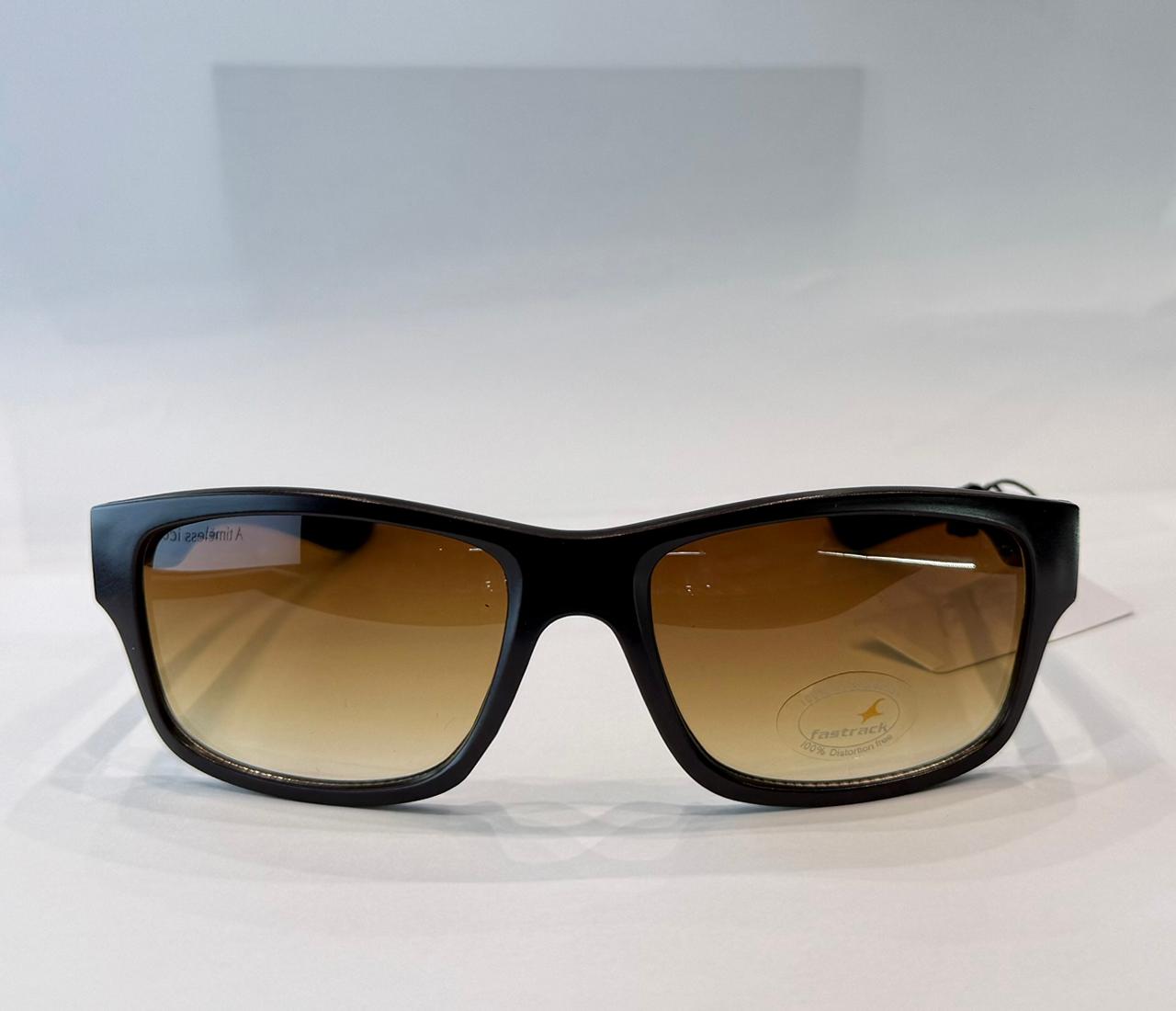 Brown Square Rimmed Sunglasses From Fastrack (P448BR7)