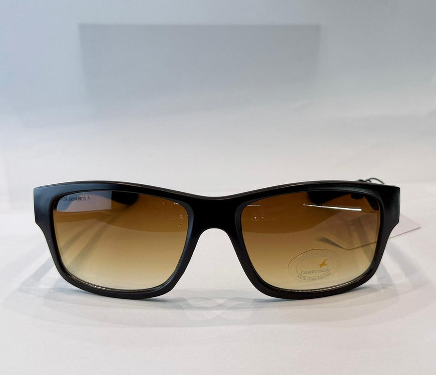 Brown Square Rimmed Sunglasses From Fastrack (P448BR7)
