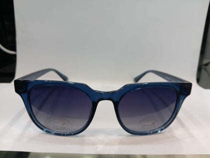 Blue Round Unisex Sunglasses  P467BK9P