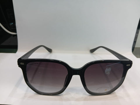 Black Round Unisex Sunglasses P471GY1V