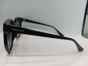 Black Round Unisex Sunglasses P471GY1V